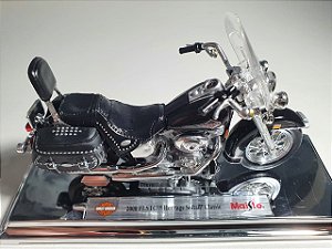 Miniatura Moto Harley Davidson FLSTC Heritage Softail Classic 2000 - Escala 1/18