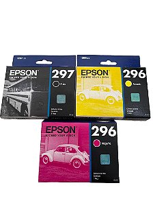 KIT DE CARTUCHO C/ 3 EPSON 296 BK/ 296 MAGENTA/ 296 YELLOW