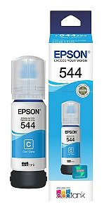 REFIL TINTA EPSON 544 CIANO PARA ECOTANK L3110/ L3150/L3250 ORIGINAL