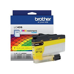 Cartucho de Tinta Brother LC406YS LC406Y Amarelo | MFCJ6955DW MFCJ5955DW