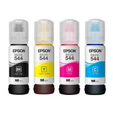 Kit Refil Tinta Epson L3110 L3150 T544 Epson Original 544 4 cores