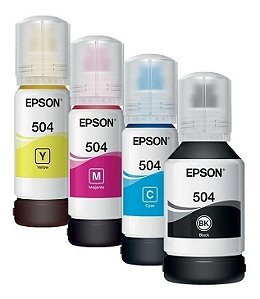 tinta epson kit 4 refil 504 original para epson L6161 L4150 L4160 L4260 L6191 L6171