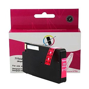 Cartucho 711 magenta para HP 711 CZ131A PLOTTER T120 T520 CQ891A CQ890A CQ893A compatível 29ML marca  X-Full