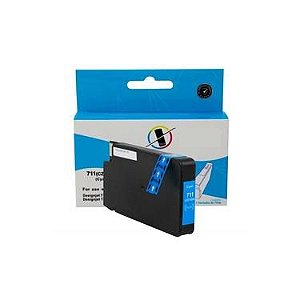 cartucho para HP 711 ciano CZ130A  PLOTTER T120 T520 T130 CQ891A CQ890A CQ893A  compativel  29ML marca X-Full