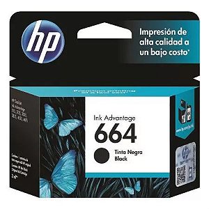 Cartucho Hp 664 Preto Original 2136 2676 3776 5076 5276