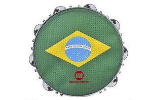 Pandeiro Phx Madeira Verniz 11" Pele Brasil 16 Pd11V Br