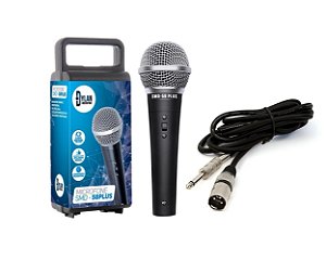 Microfone Dinâmico SMD 58 Plus Dylan com cabo Xlr x P10 3m