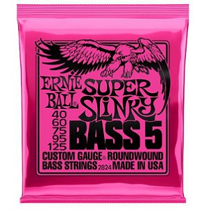 Encordoamento 040 Baixo Ernie Ball 5 Cordas Super Slinky