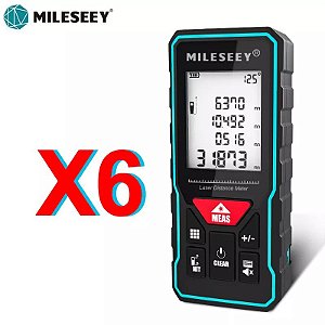 Mileseey x6 medida de distância a laser com ângulo mini portátil digital tren
