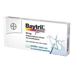 Baytril Flavour Bayer  (Emb. contem 10 Comprimidos)