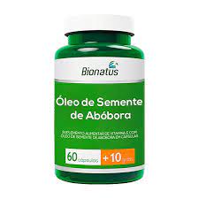 Óleo de semente de abóbora 60 capsulas +10  grátis