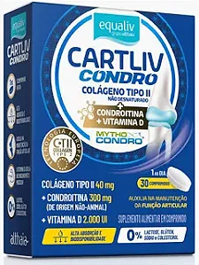 cartliv Condro condroitina+vitaminaD Equaliv 30cp