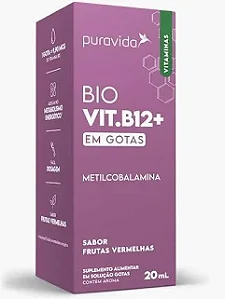 Bio VIT.B12+ PuraVida sabor frutas vermelhas 20ml
