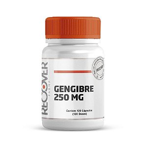 Gengibre 250mg - 120 Cápsulas (120 Doses) - Metabolismo