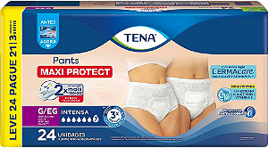 Roupa Íntima Tena Pants Maxi Protect tamanho G/EG com 24 unidades