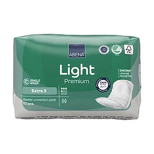 Absorvente Geriátrico Abena Light Premium Extra 3 com 10 unidades