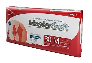 Fralda Geriátrica Mastersoft Econômico tamanho M com 30 unidades