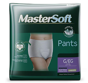 Roupa Intima Mastersoft Pants tamanho G/XG com 8 unidades