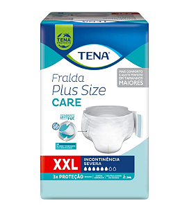 Fralda Tena Plus Size Care tamanho XXL pacote com 8 unidades