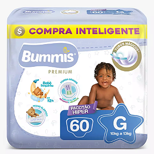 Fralda Infantil Bummis Magics Premium tamanho G com 60 unidades