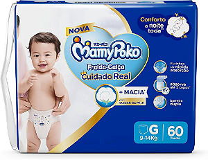 Fralda-Calça Mamypoko Cuidado Real tamanho G com 60 unidades
