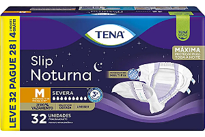 Fralda Tena Slip Noturna tamanho M com 32 unidades