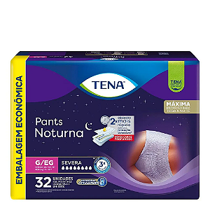Fralda Tena Slip Noturna tamanho G com 32 unidades