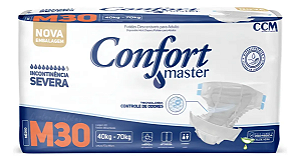 Fralda Geriátrica Confort Master tamanho M com 30 unidades