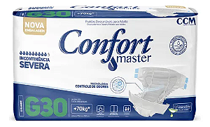 Fralda Geriátrica Confort Master tamanho G com 30 unidades