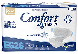 Fralda Geriátrica Confort Master tamanho EG com 26 unidades