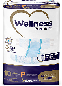 Fralda Geriátrica Wellness Premium tamanho P com 10 unidades