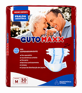 Fralda Geriátrica Gutomaxx tamanho M com 30 unidades