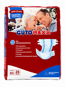 Fralda Geriátrica Gutomaxx tamanho XG com 26 unidades