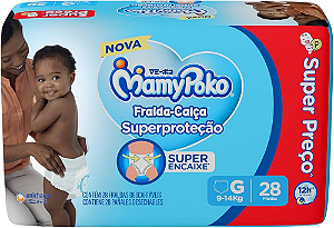 Fralda-Calça Mamypoko Super Proteção tamanho G com 28 unidades