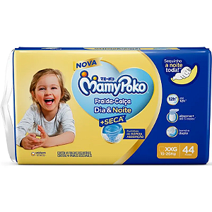 Fralda calça Mamypoko Dia e Noite tamanho XXG com 44 unidades