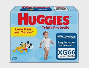 Fralda Infantil Huggies Disney  Tripla Proteção tamanho XG com 66 unidades