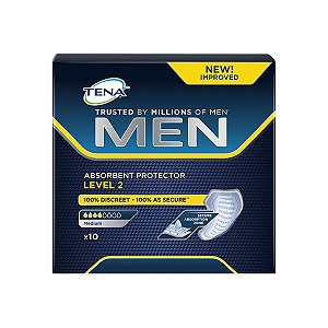 Absorvente Masculino Tena Men Level 2  - caixa com 10 unidades
