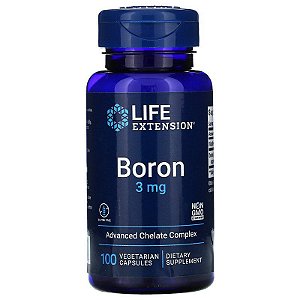 Boron, Life Extension, 3 mg, 100 Cápsulas, Importado