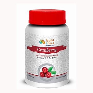 Cranberry Vitamina A, C, E e Zinco 500mg 60Caps