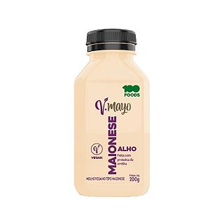 Maionese Vegana V-Mayo Alho 200g