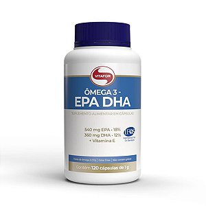 Omega 3 Epa e Dha 120 capsulas 1g, Vitafor