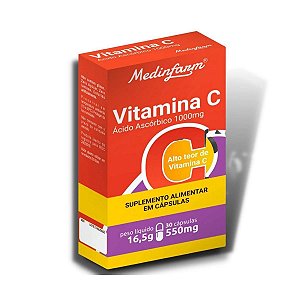 Vitamina C 1000mg - 30 Capsulas - MedinFarm