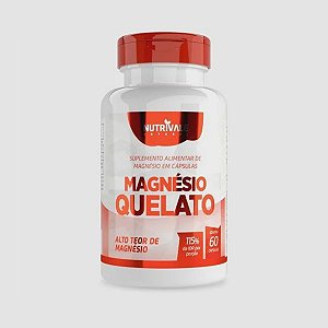 Magnésio Quelato , 60 Cápsulas - NutriVale