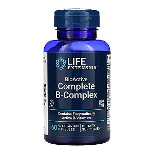 Complexo B Completo, Life Extension, BioAtivo, 60 Cápsulas