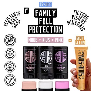 [FAMILY FULL PROTECTION] - NUDE 75 + KIDS 75 +  BODY 50 + PINK 75