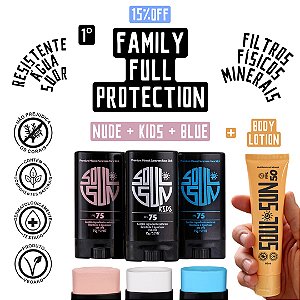 [15%OFF] FAMILY FULL PROTECTION - NUDE 75 + KIDS 75 + BLUE 75 + BODY 50