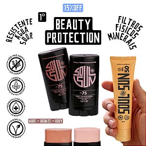 BEAUTY PROTECTION - BRONZE 75 + NUDE 75 +  BODY 50