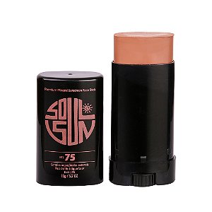 [FPS 75] PROTETOR SOLAR MINERAL FPS75 EM BASTÃO SOUL SUN® BRONZE