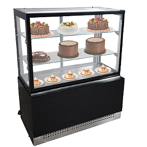 Vitrine Refrigerada Linha Prime Preta 1,00 metro