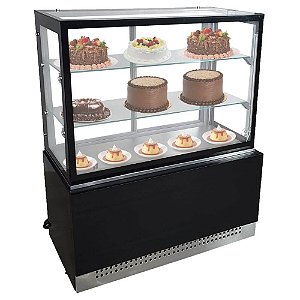 Vitrine Refrigerada Linha Prime Preta 1,00 metro
